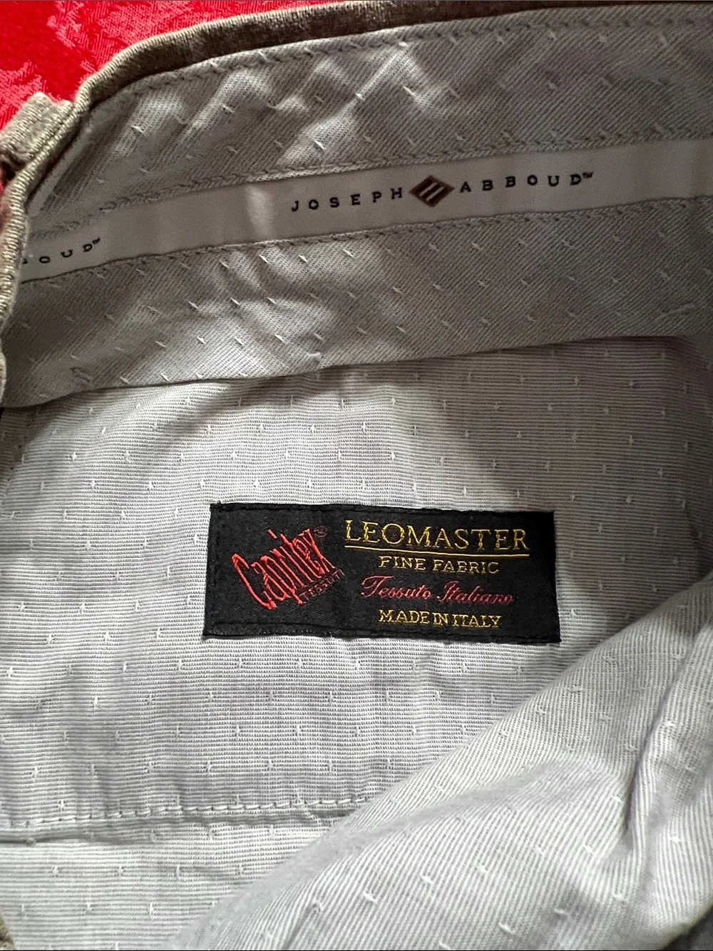 Joseph Abboud Light Brown Linen Blend Dress Pants Men's 34x30 Made in Italy